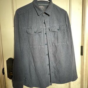 REI Wallace Lake Flannel Men’s Small Blue Nights Heather